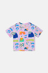 Gorman NZ - Sweater Dogs Kids T-Shirt - lilac