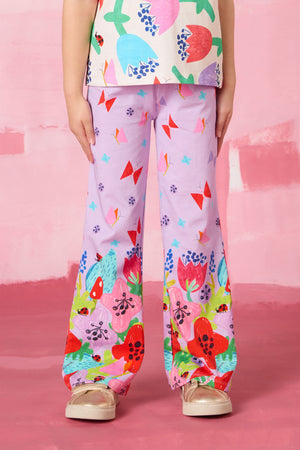 Gorman NZ - Secret Garden Kids Flared Pant - lilac