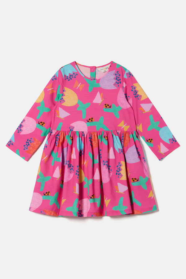 Gorman NZ - Secret Garden Kids Border Dress - pink