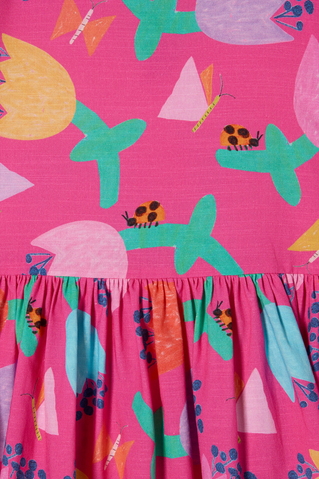 Gorman NZ - Secret Garden Kids Border Dress - pink