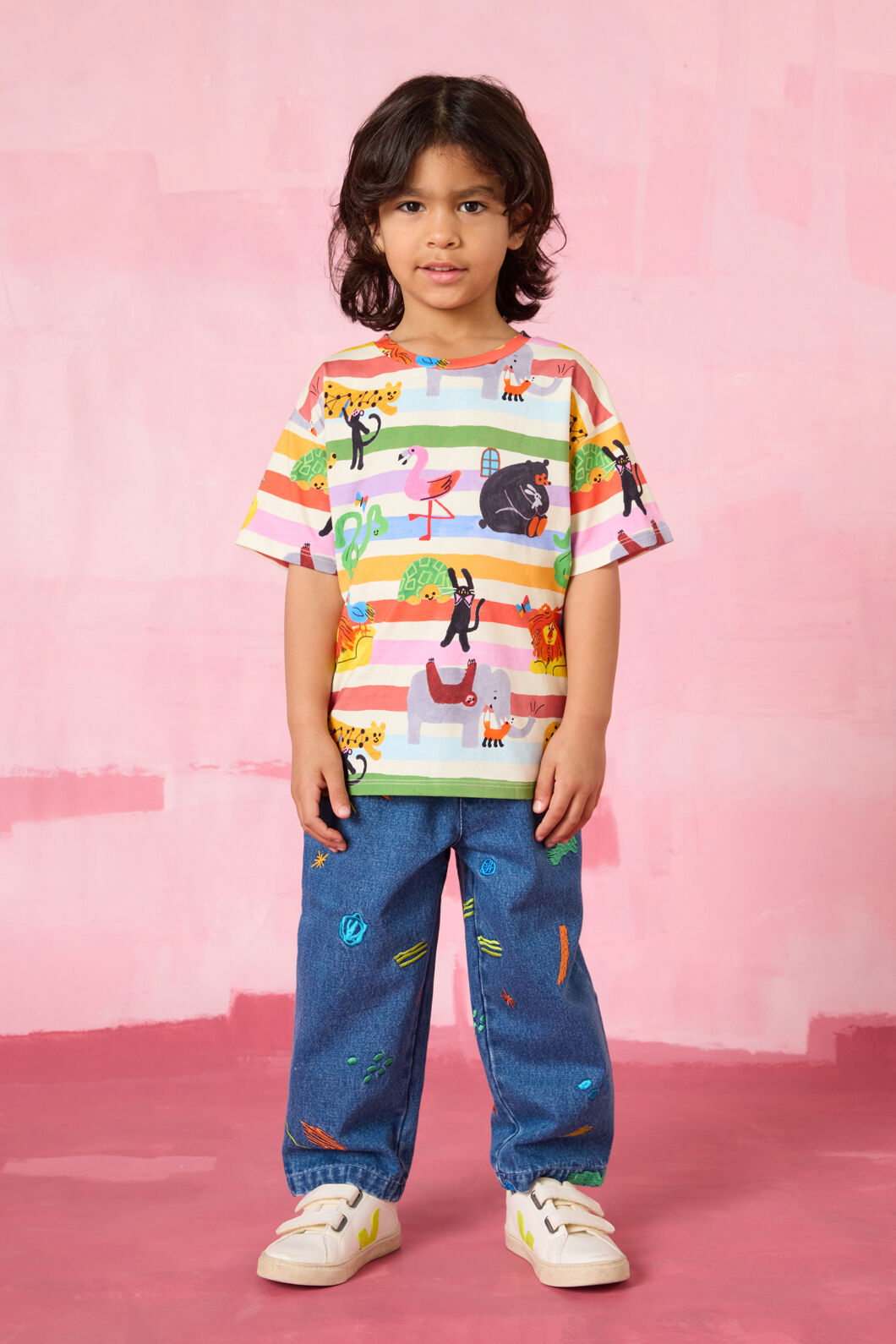 Gorman NZ - Ta-DA Stripe Kids T-Shirt - multi