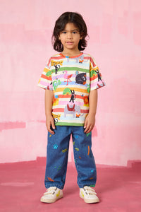 Gorman NZ - Ta-DA Stripe Kids T-Shirt - multi