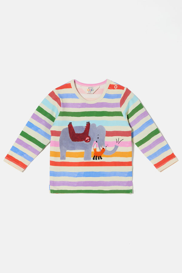 Gorman NZ - Ta-DA Elephant Baby T-Shirt - multi