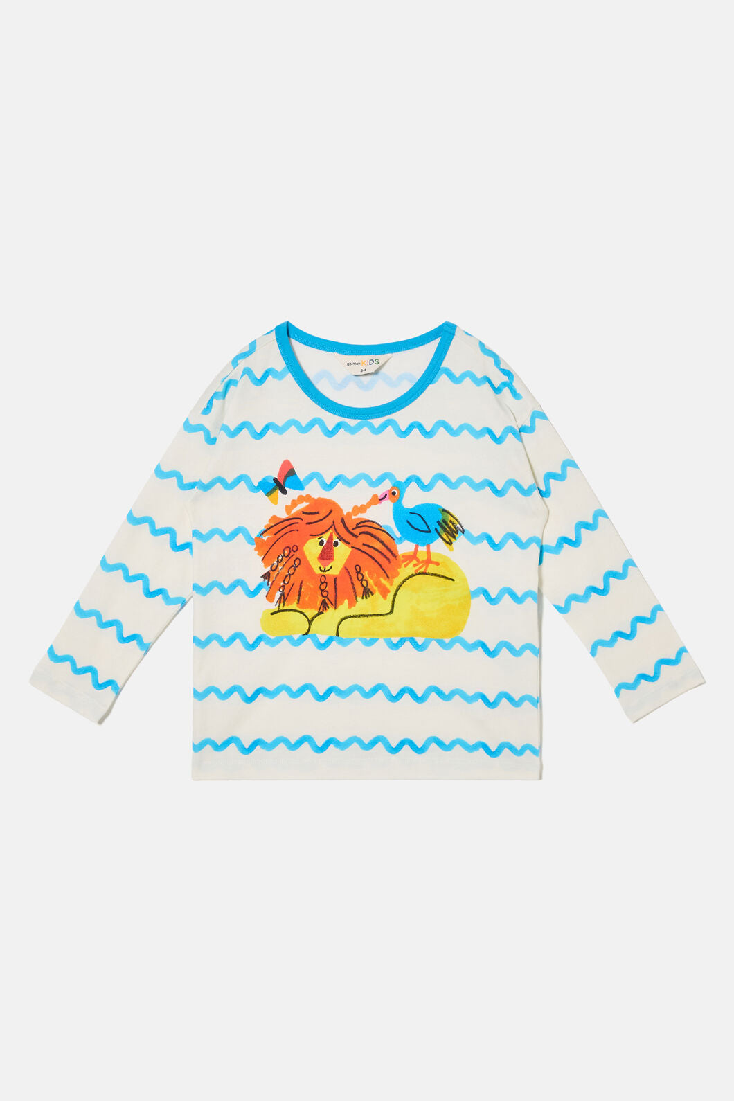 Gorman NZ - Ta DA Lion Kids T-Shirt - cream