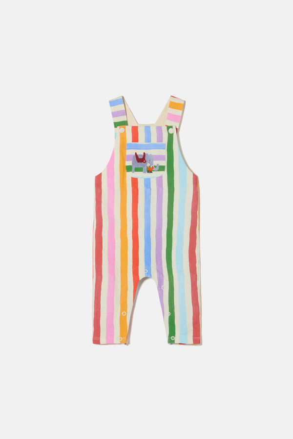 Gorman NZ - Stripy Stripe Baby Overalls - multi