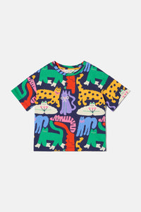Gorman NZ - Cute Cats Kids T-Shirt - navy