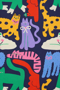 Gorman NZ - Cute Cats Kids T-Shirt - navy