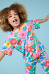 Gorman NZ - Floral Pop Floral Kids T-Shirt - pink