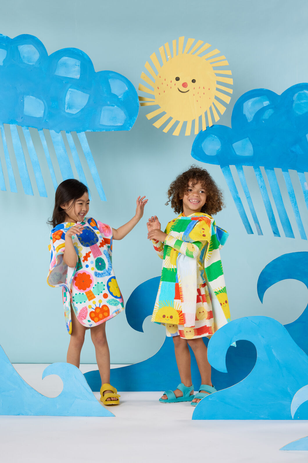 Gorman NZ - Bloom Boom Kids Swim Poncho - white
