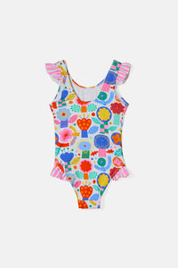Gorman NZ - Bloom Boom Kids Swim Suit - white