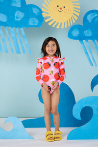 Gorman NZ - Bugs And Bees Kids Swimsuit - pink