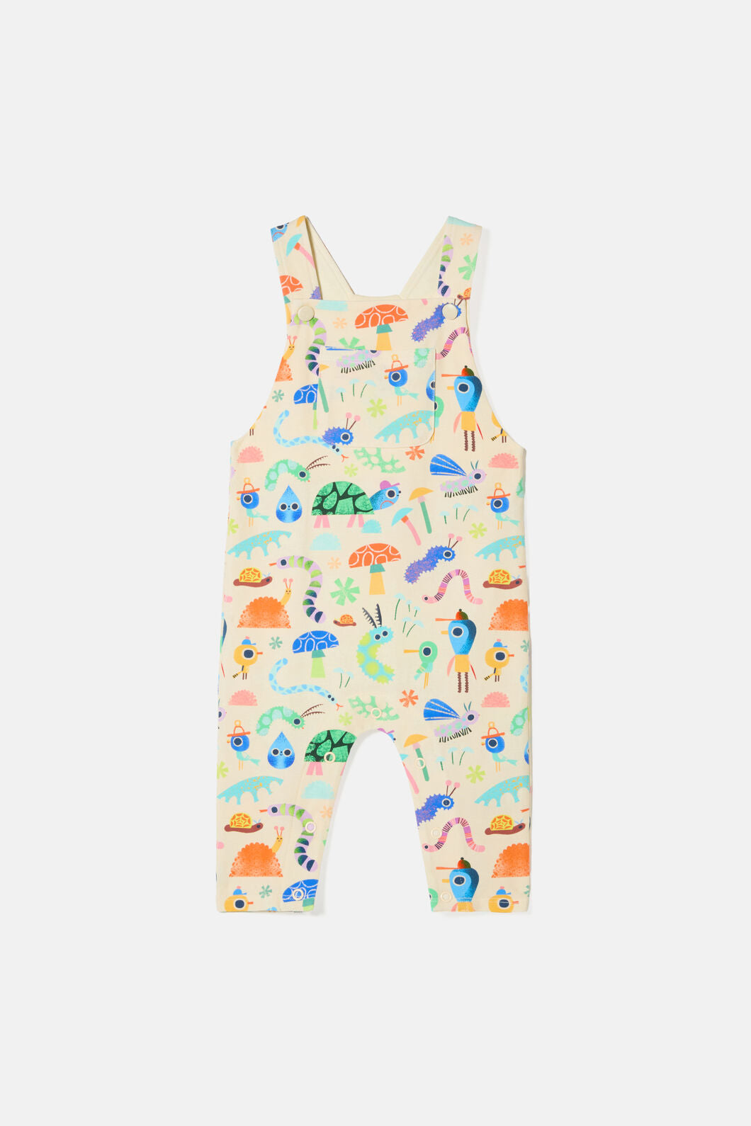Gorman NZ - Garden Pals Baby Overalls - cream
