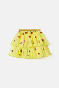 Gorman NZ - Mini Sun Sequin Kids Skirt - yellow