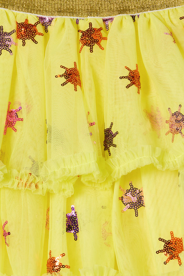 Gorman NZ - Mini Sun Sequin Kids Skirt - yellow