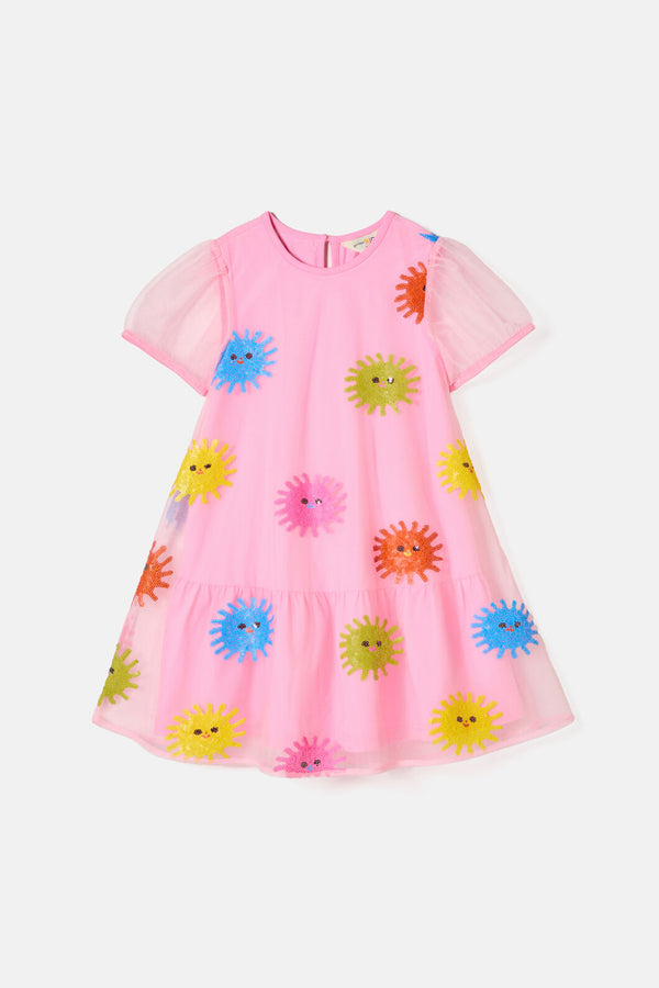 Gorman NZ - Happy Suns Kids Sequin Dress - pink