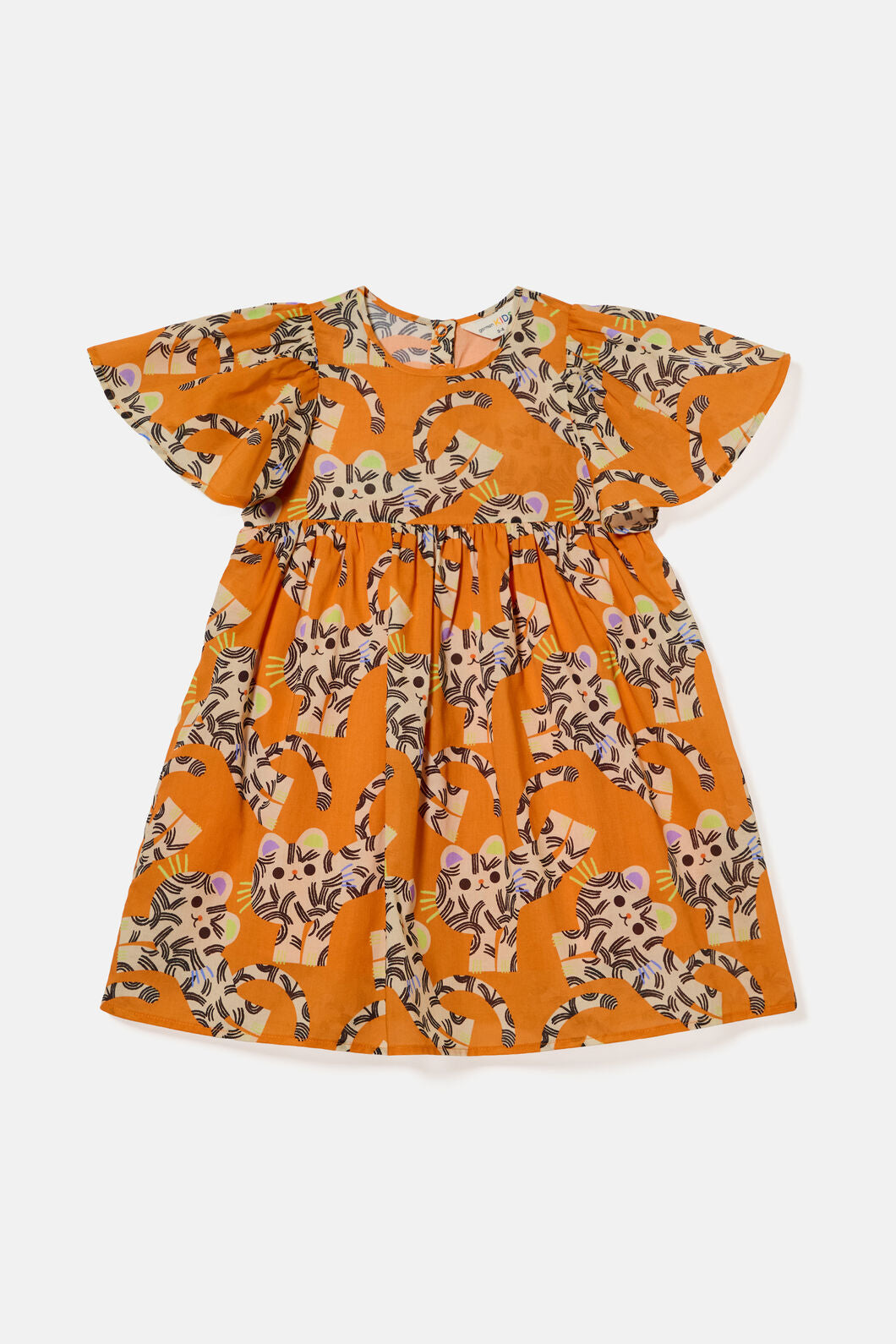 Gorman NZ - Jumping Tiger Kids Dress - orange