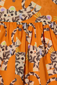 Gorman NZ - Jumping Tiger Kids Dress - orange