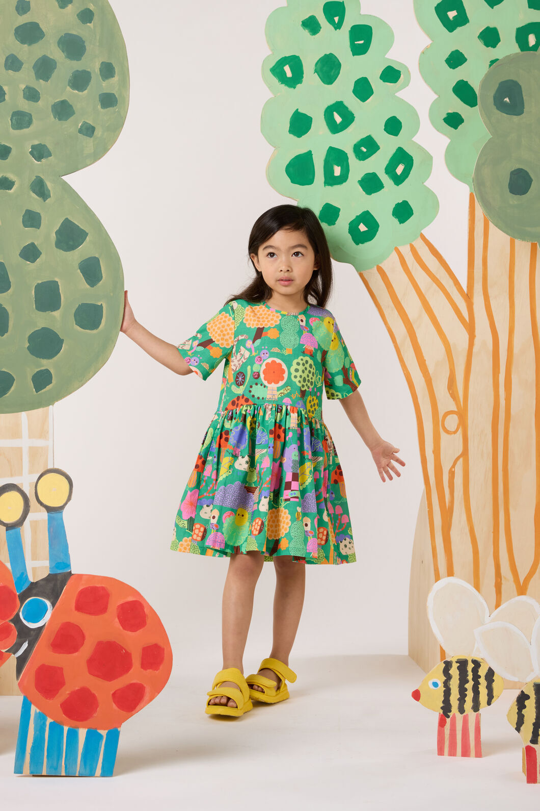 Gorman NZ - Woodend Kids Dress - green