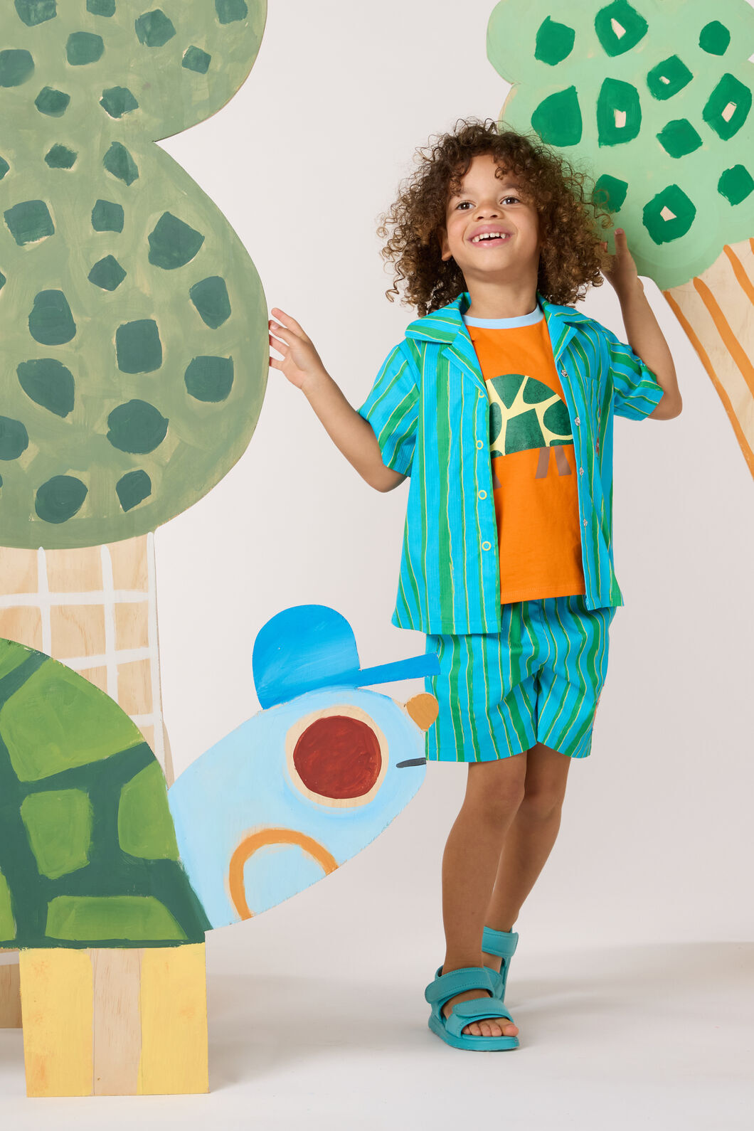 Gorman NZ - Stripe Guys Kids Shirt - blue