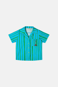 Gorman NZ - Stripe Guys Kids Shirt - blue