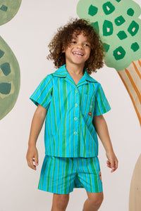 Gorman NZ - Stripe Guys Kids Shorts - blue