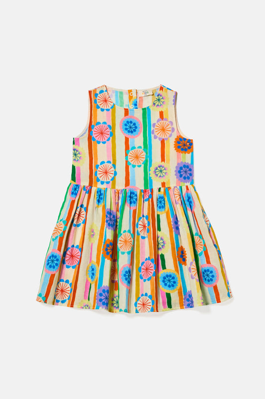 Gorman NZ - Petal Pinwheel Kids Dress - multi
