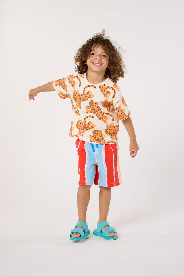 Gorman NZ - Jumping Tiger Kids T-Shirt - cream