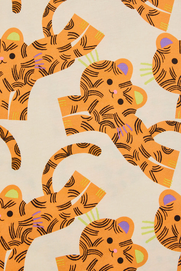 Gorman NZ - Jumping Tiger Kids T-Shirt - cream