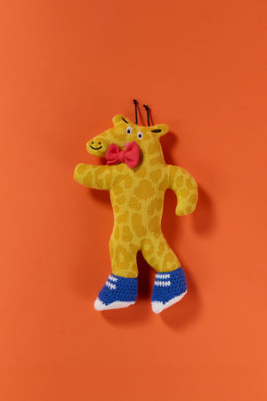 Gorman NZ - Giraffe Guy Kids Knit Toy - multi
