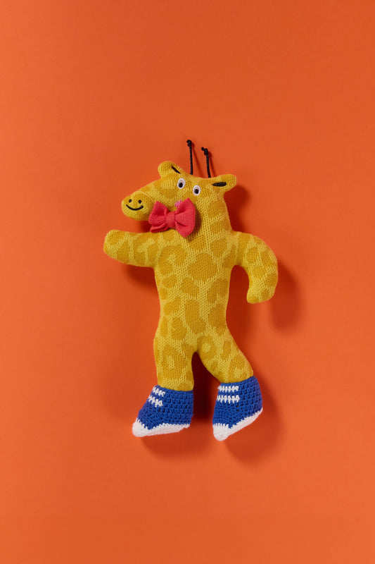 Gorman NZ - Giraffe Guy Kids Knit Toy - multi