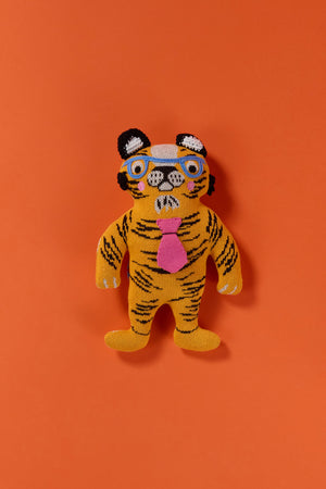 Gorman NZ - Tiger Guy Guy Knits Toy - multi