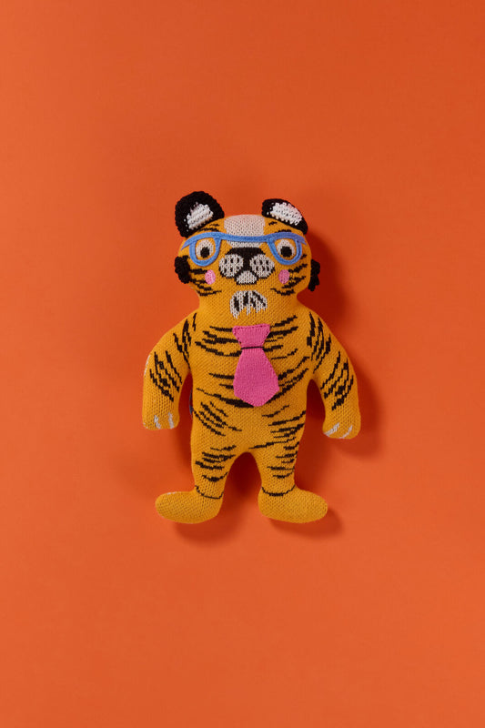 Gorman NZ - Tiger Guy Guy Knits Toy - multi
