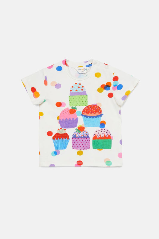 Gorman NZ - Spotty Cakes Baby SS Tee - cream