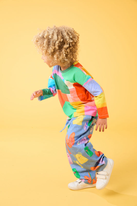Gorman NZ - Graphic Geo Kids LS Tee - multi