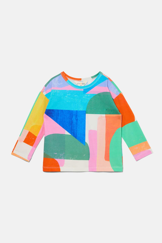 Gorman NZ - Graphic Geo Kids LS Tee - multi