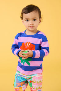 Gorman NZ - Wild Flower Stripe Baby Tee - stripe