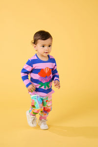 Gorman NZ - Wild Flower Stripe Baby Tee - stripe