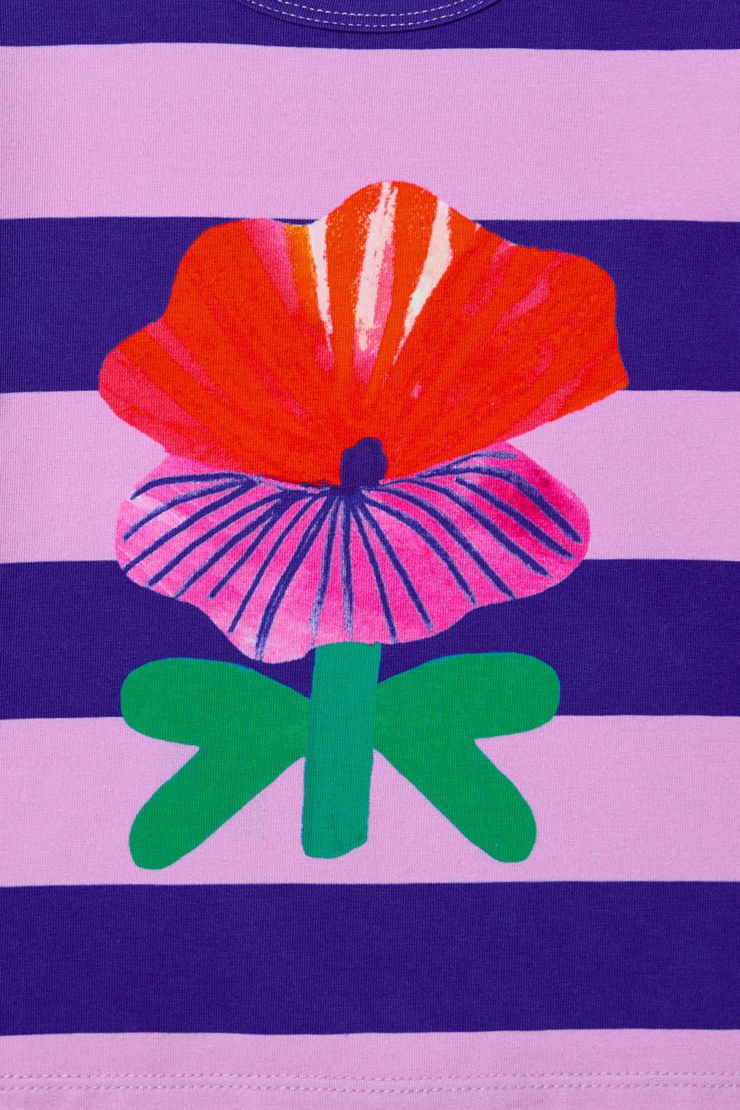 Gorman NZ - Wild Flower Stripe Baby Tee - stripe
