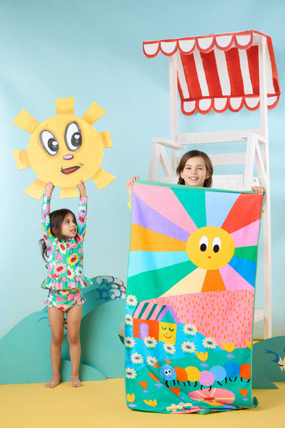 Gorman NZ - Sunset Kids Beach Towel - multi