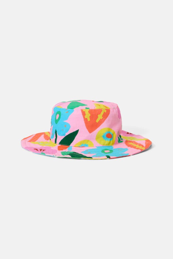 Gorman NZ - Bold Floral Kids Sun Hat - pink
