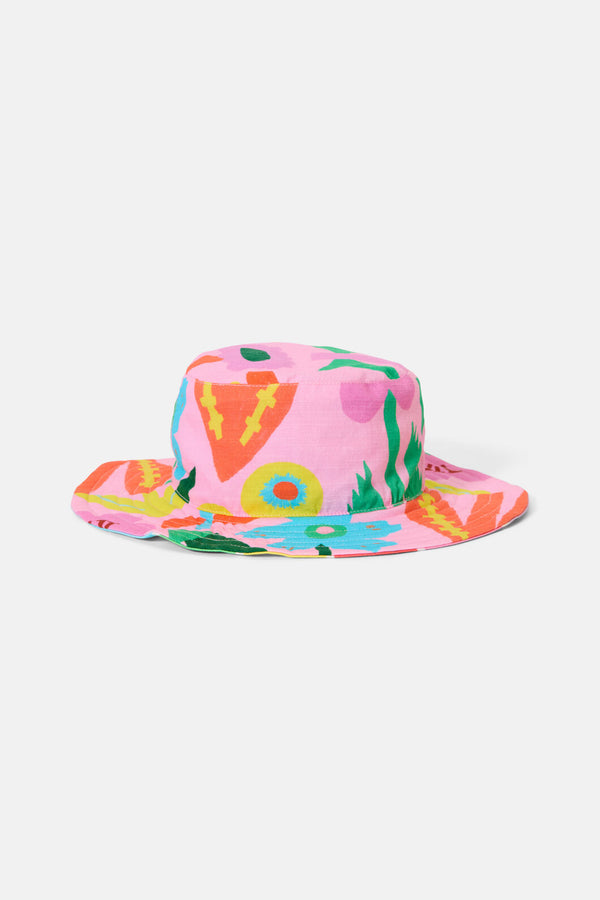 Gorman NZ - Bold Floral Kids Sun Hat - pink