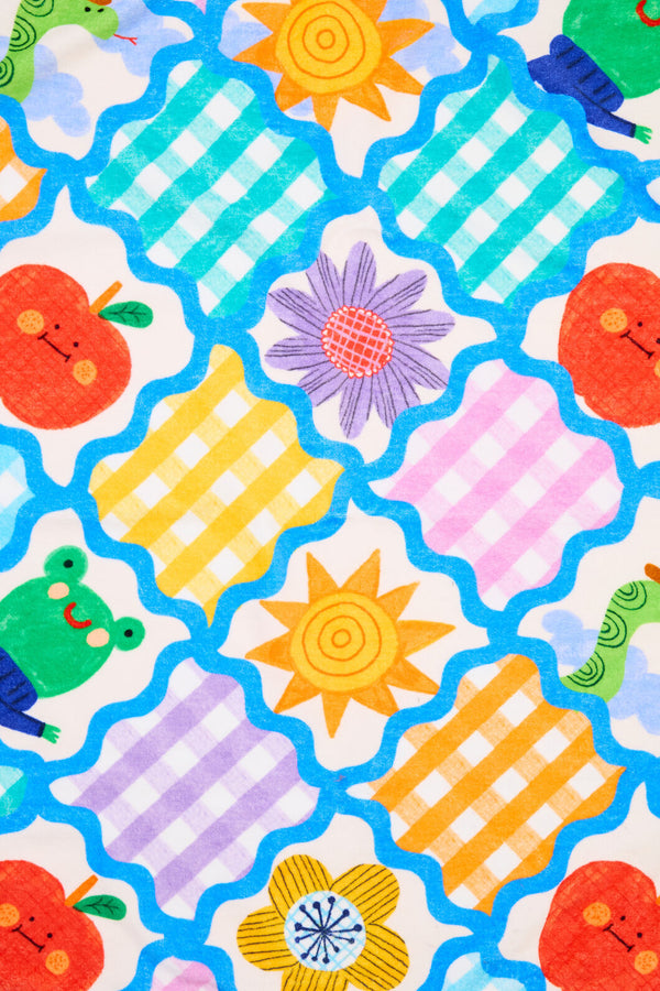 Gorman NZ - Jumble Check Baby Towel - multi