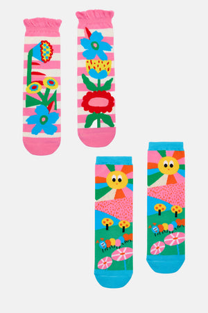Bold Floral Kids Sock Pack