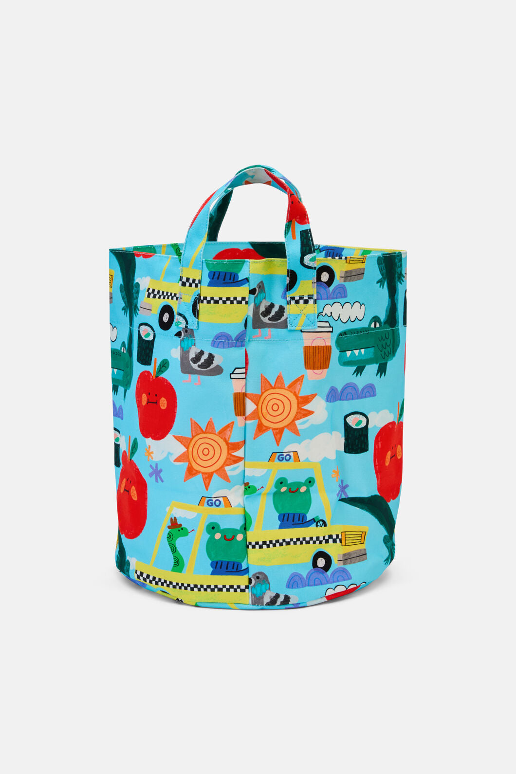 Gorman NZ - Taxi Kids Toy Basket - blue