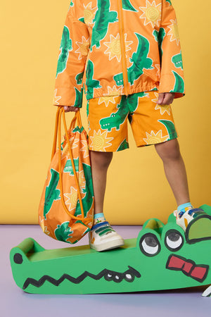 Gorman NZ - Sunny Croc Kids Swim Bag - orange