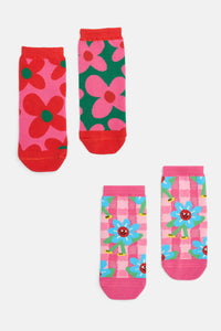 Gorman NZ - Walking Daisy Kids Socks - pink