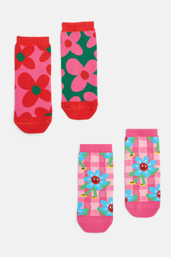 Gorman NZ - Walking Daisy Kids Socks - pink