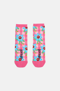 Gorman NZ - Walking Daisy Kids Socks - pink