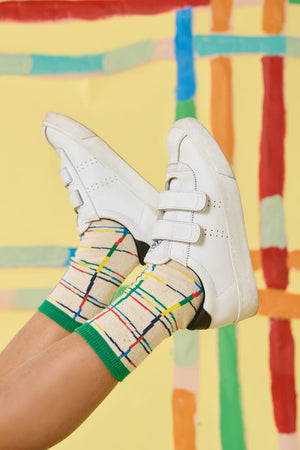 Gorman NZ - Believe Check Kids Socks - multi