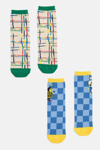 Gorman NZ - Believe Check Kids Socks - multi